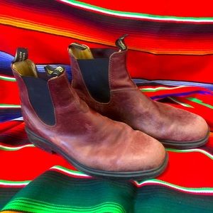 Blundstone Chelsea Boots Cherry Brown Red